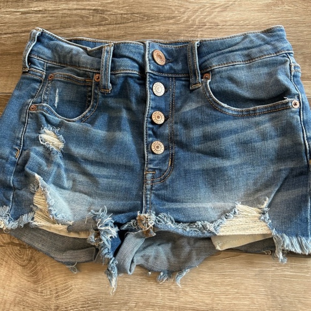 American Eagle size 4 hi rise shortie shorts super stretch